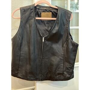 100% genuine leather vest size XL